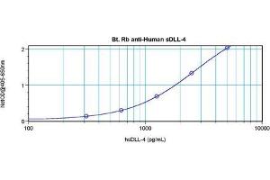 Enzyme Immunoassay (EIA) image for anti-delta-Like 4 (DLL4) antibody (Biotin) (ABIN568942) (DLL4 抗体  (Biotin))