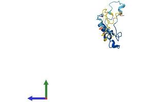 AlphaFold protein structure predicition of Human Recombinant PIERCE1 Protein, UniprotID Q5BN46