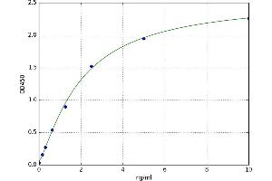 A typical standard curve (ADAM12 ELISA 试剂盒)
