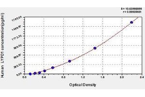 Typical standard curve (LYPD1 ELISA 试剂盒)