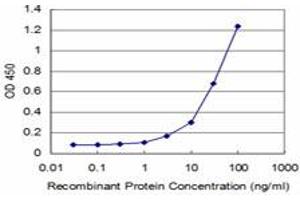 Detection limit for recombinant GST tagged STYK1 is approximately 3ng/ml as a capture antibody. (STYK1 抗体  (AA 50-159))