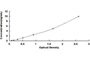 Typical standard curve (NAP1L4 ELISA 试剂盒)