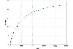 A typical standard curve (CHI3L3 ELISA 试剂盒)