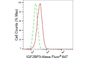 Flow cytometric analysis of IGF2BP3 expression in HepG2 cells using IGF2BP3 antibody (ABIN7799052), 1:2,000). (Recombinant IGF2BP3 抗体)