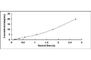 Typical standard curve (Leptin ELISA 试剂盒)