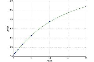A typical standard curve (HYAL4 ELISA 试剂盒)