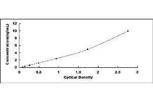 Typical standard curve (LMAN2 ELISA 试剂盒)