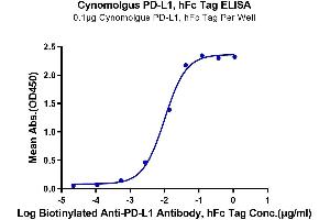 ELISA image for CD274 (PD-L1) (AA 19-238) protein (Fc Tag) (ABIN7275427)