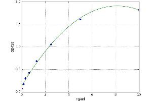 A typical standard curve (Neuregulin 2 ELISA 试剂盒)