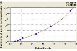Typical Standard Curve (Ezrin ELISA 试剂盒)