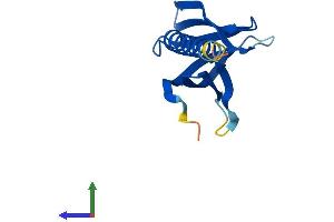 AlphaFold protein structure predicition of Mouse Recombinant Phlda3 Protein, UniprotID Q9WV95