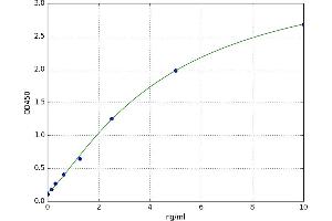 A typical standard curve