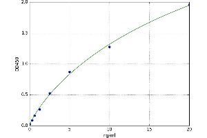 A typical standard curve