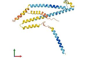 AlphaFold protein structure predicition of Mouse Recombinant Bri3bp Protein, UniprotID Q8BXV2