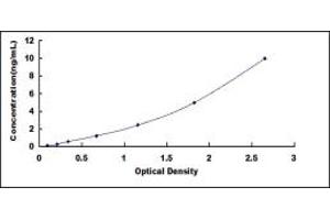 Typical standard curve (Calnexin ELISA 试剂盒)