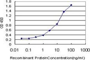 Detection limit for recombinant GST tagged SLC25A13 is approximately 0. (slc25a13 抗体  (AA 2-80))