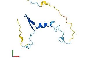 AlphaFold protein structure predicition of Human Recombinant EIF4EBP3 Protein, UniprotID O60516