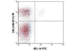 Flow Cytometry (FACS) image for anti-V alpha 8.3 TCR antibody (FITC) (ABIN2662019) (V alpha 8.3 TCR 抗体 (FITC))