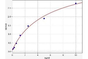 Typical standard curve (POR ELISA 试剂盒)