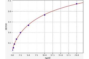 Typical standard curve (Plasminogen Activator ELISA 试剂盒)