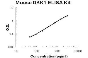 Mouse DKK1 PicoKine ELISA Kit standard curve (DKK1 ELISA 试剂盒)