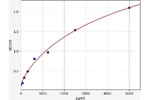 Typical standard curve (beta-Defensin 105 ELISA 试剂盒)