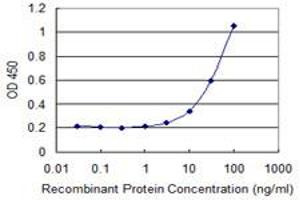 Detection limit for recombinant GST tagged GIT2 is 1 ng/ml as a capture antibody. (GIT2 抗体  (AA 1-471))