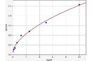 Typical standard curve (CTAG1A ELISA 试剂盒)
