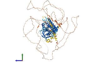 AlphaFold protein structure predicition of Mouse Recombinant Psd4 Protein, UniprotID Q8BLR5