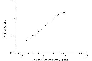 Typical standard curve (HMOX1 ELISA 试剂盒)