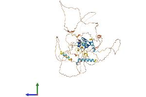 AlphaFold protein structure predicition of Mouse Recombinant Fbxo34 Protein, UniprotID Q80XI1