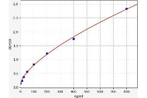 Typical standard curve (Orosomucoid 2 ELISA 试剂盒)