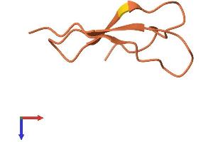 AlphaFold protein structure predicition of Human Recombinant KRTAP20-3 Protein, UniprotID Q3LI60