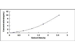 Typical standard curve (TJP1 ELISA 试剂盒)