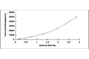 Typical standard curve (SCUBE1 ELISA 试剂盒)