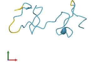 AlphaFold protein structure predicition of Human Recombinant MT1M Protein, UniprotID Q8N339