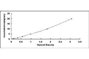 Typical standard curve (AVPR2 ELISA 试剂盒)