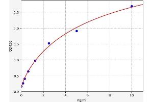 Typical standard curve (ATP7A ELISA 试剂盒)