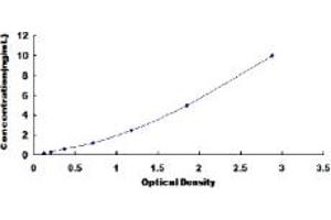 Typical standard curve (GZMA ELISA 试剂盒)