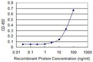 Detection limit for recombinant GST tagged YES1 is approximately 10ng/ml as a capture antibody. (YES1 抗体  (AA 1-543))