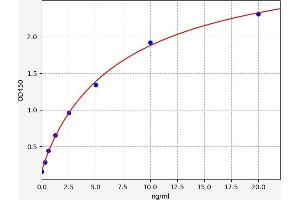 Typical standard curve (NPY2R ELISA 试剂盒)