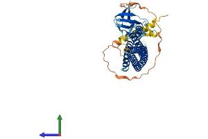 AlphaFold protein structure predicition of Mouse Recombinant Sh3glb2 Protein, UniprotID Q8R3V5