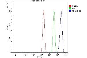 Flow Cytometry analysis of THP-1 cells using anti-IMPDH1 antibody (ABIN7599864).