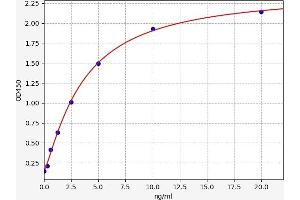 Typical standard curve (Actin ELISA 试剂盒)