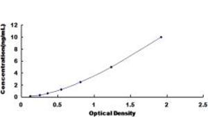 Typical standard curve (Coagulation Factor IX ELISA 试剂盒)