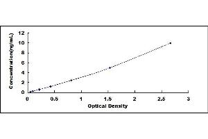 Typical standard curve (Kallikrein 6 ELISA 试剂盒)