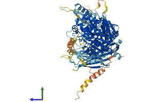 AlphaFold protein structure predicition of Human Recombinant PLA2G4F Protein, UniprotID Q68DD2