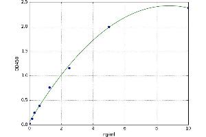 A typical standard curve