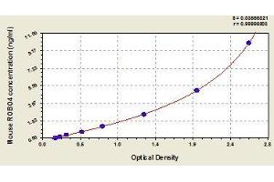 Typical standard curve (ROBO4 ELISA 试剂盒)