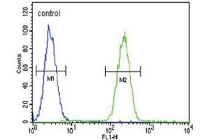 Flow Cytometry (FACS) image for anti-Gastric Inhibitory Polypeptide Receptor (GIPR) antibody (ABIN3003249) (GIPR 抗体)